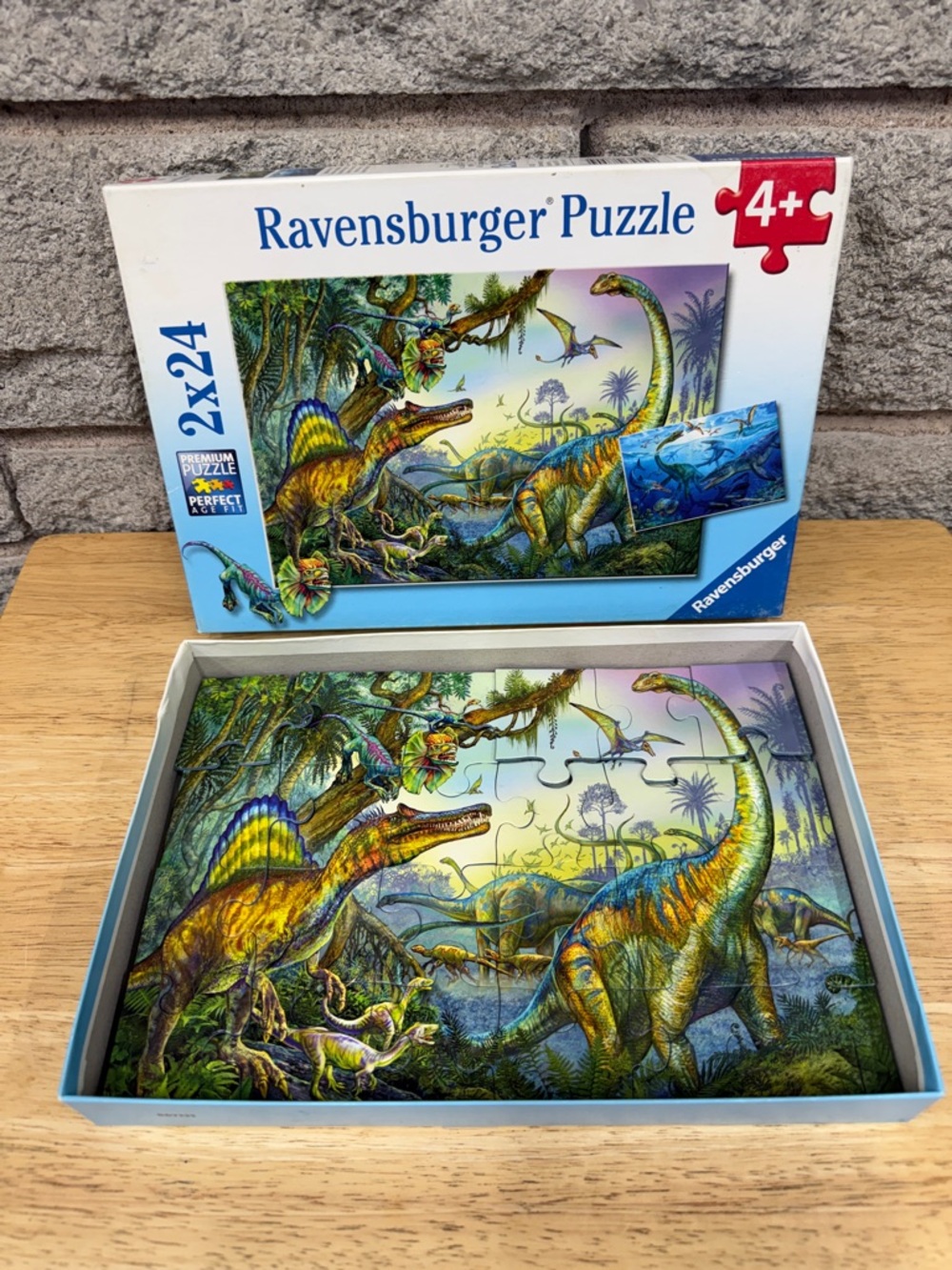 Ravensburger Colorful Dinosaur Puzzle in Green and Blue